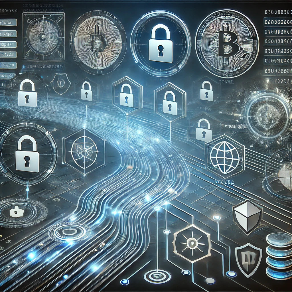 DALL·E 2024-10-10 17.17.14 - An abstract representation of the tokenization of credentials, showcasing the process of securing sensitive data. The image features flowing digital d