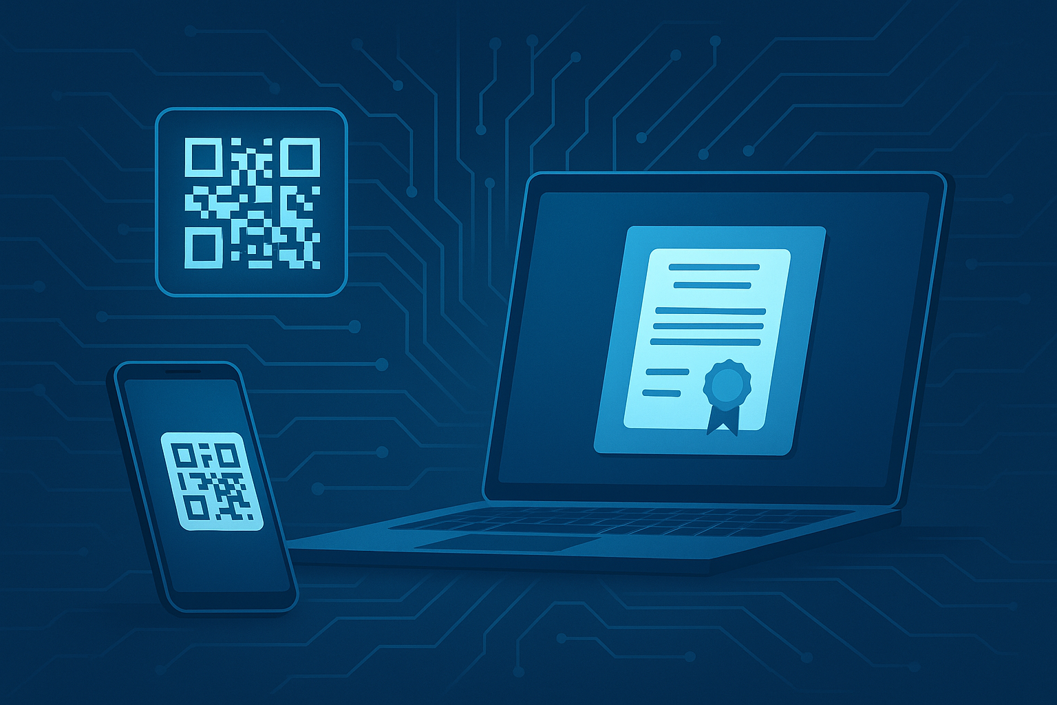 Plataforma de credenciales digitales en educación: diploma y QR en entorno digital