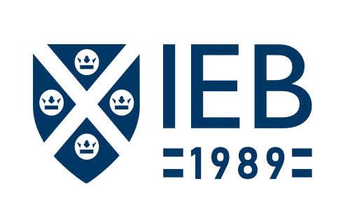 Logo de IEB (Instituto de Estudios Bursátiles), institución financiera asociada a The Truth.